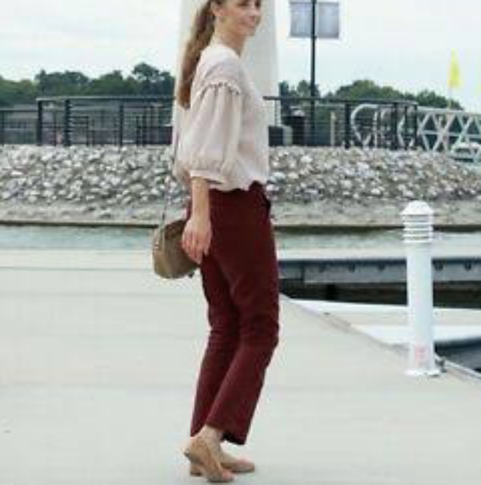 J.Crew 26 Sammie Crop Kick Flare Chino Pant
